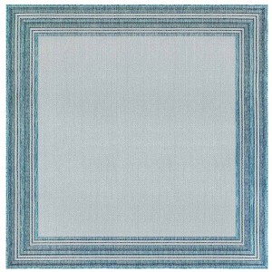 Liora Manne Carmel  Indoor/Outdoor Rug  Aqua.. - 1 of 4