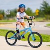 NAYSAYE 20" Kids Bike Bicycle Freestyle Single Speed for Boys Girls Ages 7-10 Years Old Beginner-Level Advanced Riders Gift, Blue, 55.12"*25.2"*37" - 2 of 4