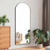 Dovelina Wood Frame Arch Top Full Length Mirror Leaning Mirror - 2 of 4