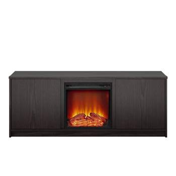 Caldare Electric Fireplace TV Stand Espresso - Room & Joy