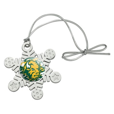North Dakota State Camo Metal Snowflake Christmas Tree Holiday Ornament