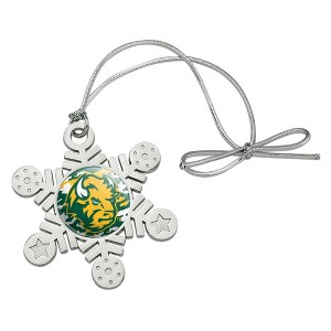 North Dakota State Camo Metal Snowflake Christmas Tree Holiday Ornament - 1 of 3
