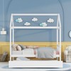 Twin Size Wood House Bed Frame with Twin Size Trundle - 4 of 4