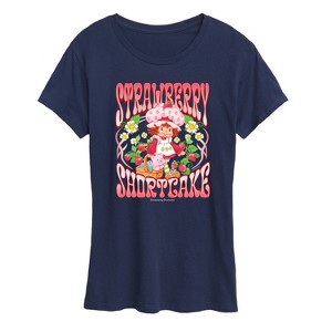 Women's - Strawberry Shortcake - Vintage Art Nouveau Short Sleeve Graphic T-Shirt - 1 of 4