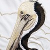 RightSide Designs Sunbathing-Brown Pelican Embroidered Indoor/Outdoor Throw Pillow - 2 of 4
