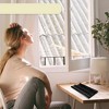 Unique Bargains Flower Window Privacy Film Black 78.74"x23.62" 1 Pc - 3 of 4