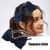 Unique Bargains Women's Fashion Satin Bow Knot Headband 0.31 Inch Wide 1 Pc - 2 of 4