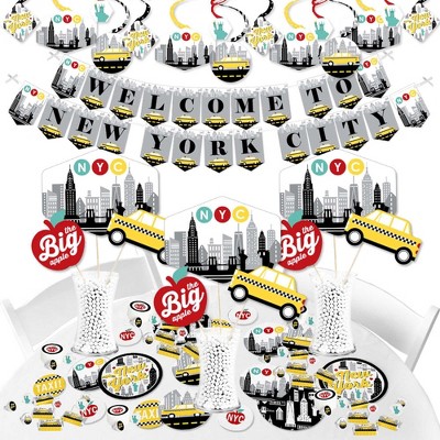 Big Dot of Happiness NYC Cityscape - New York City Party Supplies - Banner Decoration Kit - Fundle Bundle