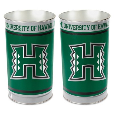 NCAA Hawaii Rainbow Warriors Tin Trash Can