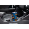 Elanze Designs 20 oz Stainless Steel On the Go Insulated Travel Tumbler With Push Top Lid, Vibrant Orange Monarch Butterfly Pattern Blue - 3 of 4