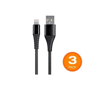 MFi Certified Lightning 4FT Rugged Cable-Black/White Compatible with: –  Gabba Goods