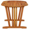 vidaXL Patio Table 63"x33.5"x29.5" Solid Wood Eucalyptus - 3 of 4