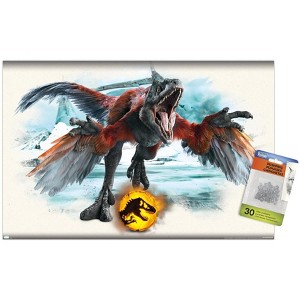 Trends International Jurassic World: Dominion - Pyroraptor Focal Unframed Wall Poster Prints - 1 of 4