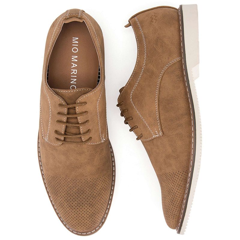 Mio Marino - Men's Oxford Casual Suede Shoes, 3 of 10