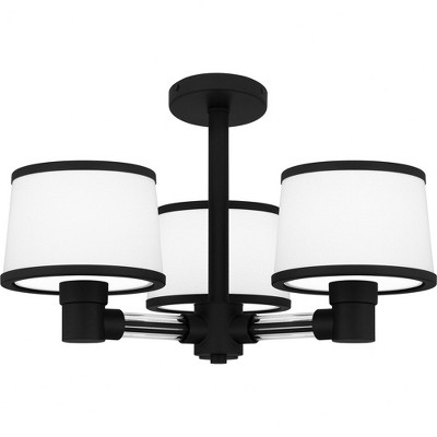 Quoizel Lighting Kylen 3 - Light Semi-Flush Mount in  Matte Black