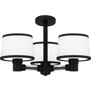 Quoizel Lighting Kylen 3 - Light Semi-Flush Mount in  Matte Black - 1 of 4
