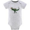 The Peanutshell Baby Boy Short Sleeve Bodysuits, 5-Pack, Camo Dinosaur, Newborn to 24 Months - image 3 of 4