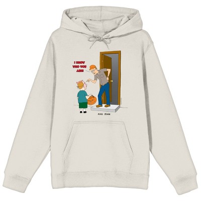 King Of The Hill I Know Who You Are Long Sleeve Sand Adult Hooded Sweatshirt