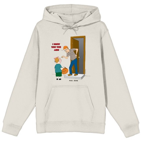 King Of The Hill I Know Who You Are Long Sleeve Sand Adult Hooded Sweatshirt 3XL