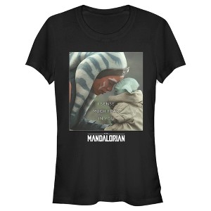 Juniors Womens Star Wars The Mandalorian Ahsoka Fear In You T-Shirt - 1 of 4