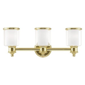 Livex Lighting Middlebush 3 - Light Vanity in  Polished Brass - 1 of 1