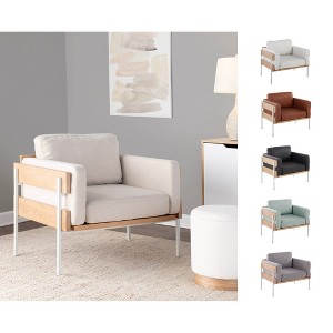 Kari Accent Chair White - LumiSource - 1 of 4