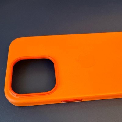 Apple Iphone 14 Pro Max Leather Case With Magsafe - Orange : Target