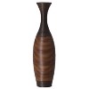 Uniquewise  38-inch Tall Artificial Rattan Floor Vase in Elegant Beige - Statement Piece for Living Room Decor, Entryway, or Hallway - 3 of 4