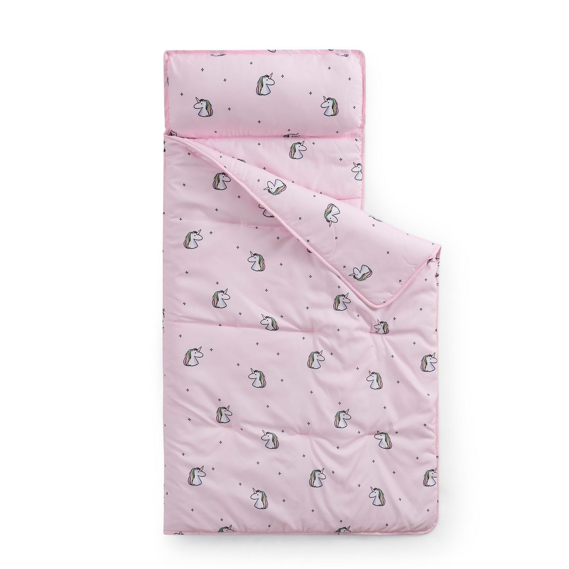 Nap Mat - Unicorn Design Sleeping Bag for Kids with Removable Pillow and Ultra Soft Blanket for Preschool, Daycare, and Sleepovers