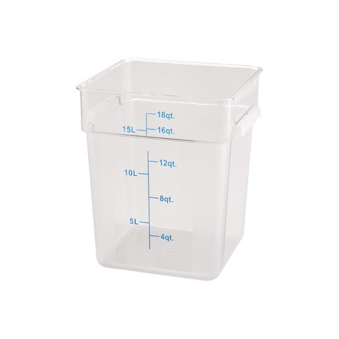 Rubbermaid 12 Qt. Clear Square Polycarbonate Food Storage Container