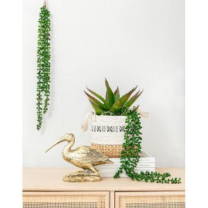 Hachikiko 27.2" Artificial Hanging Succulent Plant - Lifelike Fake Greenery Decor for Home & Office - 1 of 4
