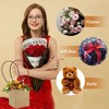 Unique Bargains Square Floral Bouquet Bag with Handle for Birthday Wedding Christmas Yellowish Brown 10 Pcs - 4 of 4