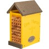 JCS Wildlife Double-Wide Large Poly Lumber and Pine Mason Bee House - Handmade in the USA - 3 of 4