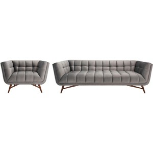 Onyx Mid-Century Club Chair - SFV4724A - Dark Grey - Safavieh Couture - 1 of 4