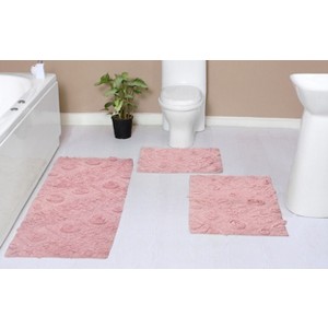Modesto Collection Cotton Tufted Set of 3 Bath Rug Set - Home Weavers - 1 of 4