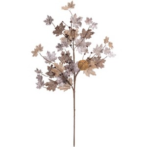 Transpac Burlap 28 in. Multicolor Harvest Spray - 1 of 2