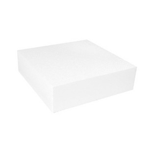 O'Creme Square Cake Dummy for Display Decorating, Styrene 3" High - 1 of 4