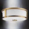 Urban Ambiance Luxury Modern Farmhouse Indoor Ceiling Light,  4-5/8''H x 12-5/8"W x 12-5/8''D,  Vintage Brass Finish, UHP4598 - 3 of 4