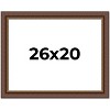 PosterPalooza | Traditional Brown Picture Frame - UV Acrylic, Backing Board, Hanging Hardware Included - 2 of 4