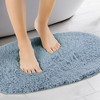 Unique Bargains 2 Pcs Absorbent Soft Thick Shag Bath Mats for Shower Bathtub Spa Floors - 2 of 4