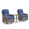 Outdoor Gliders Swivel Chairs with 6-Inch Thick Cushions Swivel Rocker Patio Chairs - 3 of 4