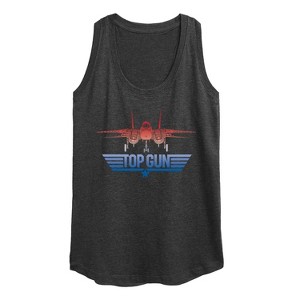Women's - Top Gun - Top Gun Fighter Jet Logo Graphic Racerback Tank - 1 of 4