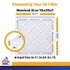 Filter King 18x25x1 Air Filter | 4-PACK | MERV 13 HVAC Pleated A/C Furnace Filters | MADE IN USA | Actual Size: 17.5 x 24.5 x .75" - 2 of 4