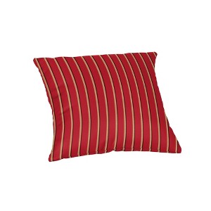 Casual Cushion Stripe Sunbrella Fabric 1-Piece Indoor/Outdoor Square Throw Pillow - 1 of 4