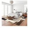 2 x 6 ft Polyester Imitation  Gray Rectangular Hallway Bathroom Entryway Kitchen Office Color Block Printed Modern Washable Area Rug - 3 of 4