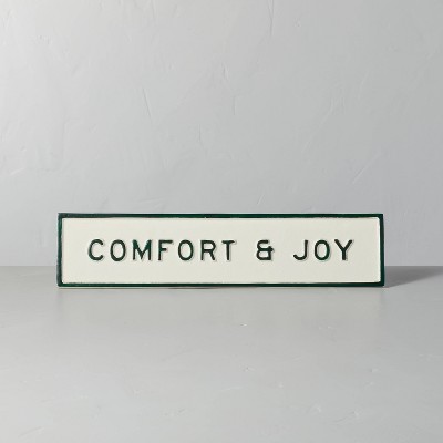 'Comfort & Joy' Seasonal Sign Green/Cream - Hearth & Hand™ with Magnolia