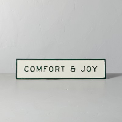 Comfort & Joy Seasonal Sign Green/Cream - Hearth & Hand™ with Magnolia