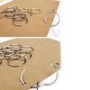 Unique Bargains Hinge Locking Scrapbook Craft Office Keyring Keychain Loose Leaf Binder 32mm Dia 20 Pcs - 4 of 4