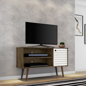 GDFStudio Liberty Rustic 43" TV Stand with 2 Open Shelves and 1 Door - 1 of 4