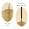 Novogratz X Globe Hazel 1-Light Matte Brass Pendant Lighting - Globe Electric: Retro Dome, Kitchen, ETL Listed - 3 of 4